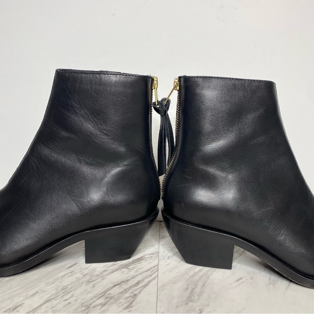 All Saints Lenora Black Leather Bootie 8 - Picture 8 of 14